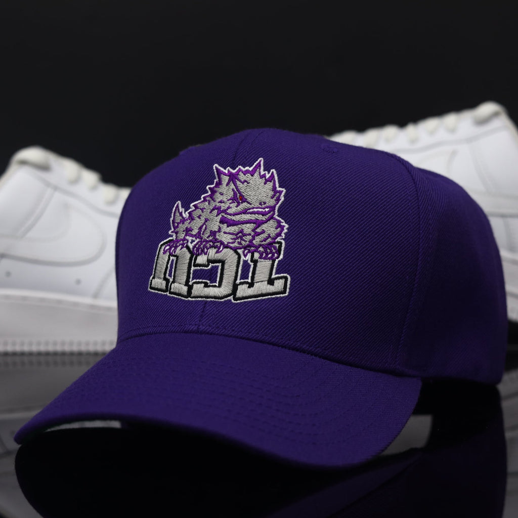 TCU HORNED FROG$ PURPLE (Green UV)