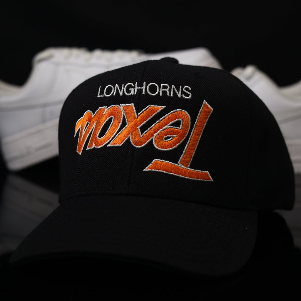 TEX. LONGHORN$ SCRIPT BLK (Green UV)