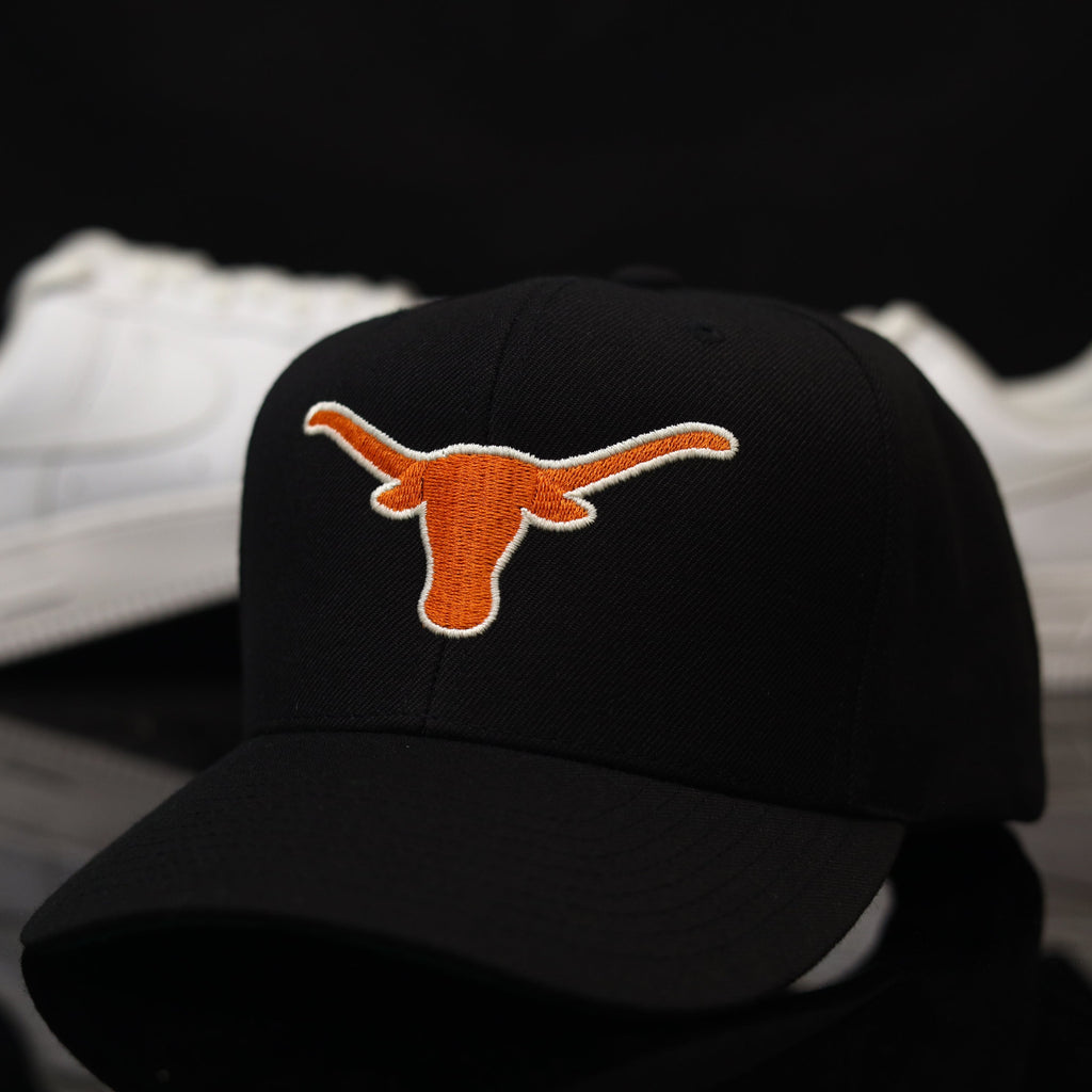 TEX. LONGHORN$ MASCOT LOGO BLK (Green UV)